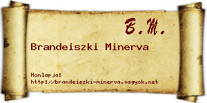 Brandeiszki Minerva névjegykártya