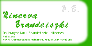 minerva brandeiszki business card